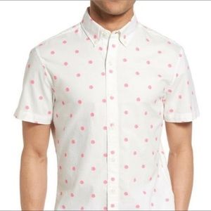 Bonobos Pink Polka Dot shirt